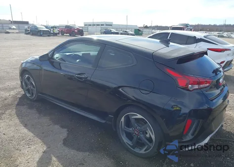 2019 Hyundai Veloster Turbo z USA, uszkodzony, nr VIN KMHTH6AB0KU009409